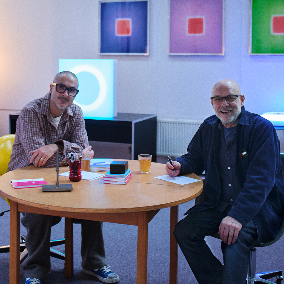 “In art, it doesn’t matter if it all falls down.” Brian Eno describes how art prioritizes discovery over perfection. He welcomes Zane Lowe into his studio to chat about generative art and more:
