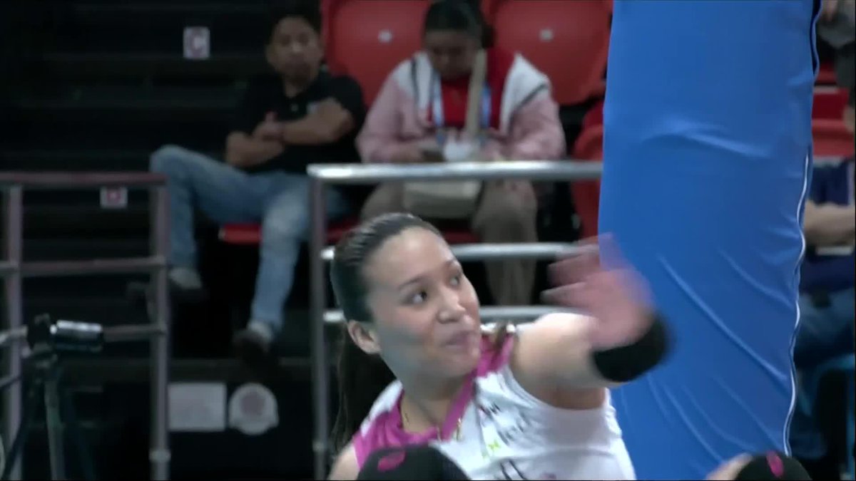 WHEN THE GOING GETS TOUGH, HAVE FAITH 🙏 Faith Nisperos comes through with crucial points for the Akari Chargers, pushing their quarterfinal clash against the Galeries Tower Highrisers to a thrilling fifth set in the 2024-25 PVL All-Filipino Conference. #PVL2025