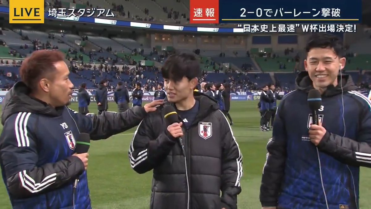 久保建英🇯🇵 「2人見ているとこの先、僕が30になっても35になっても、キャプテンにはなれないだろうなと思ってしまう」 長友佑都🔥 「お前いけるよキャプテン！絶対いける！俺が教える！キャプテンの心得を！」 🎥報道ステーション＋サタステ