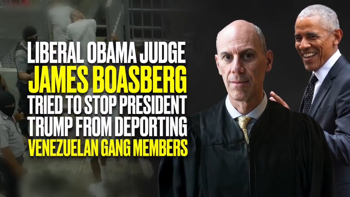 IMPEACH JUDGE BOASBERG! Sign the petition NOW! Liberal Obama judge James Boasburg tried to stop President Trump from deporting Venezuelan Gang Members.