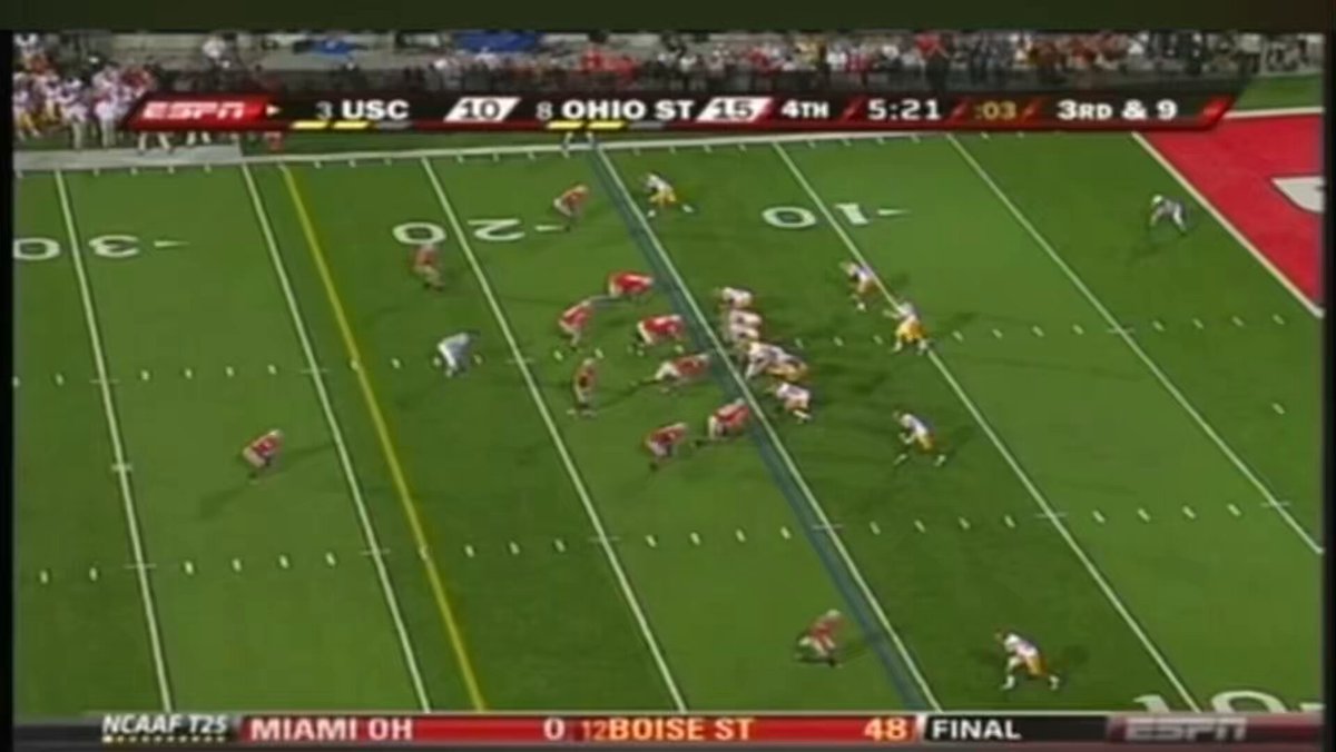 When true freshman, Matt Barkley, walked into Columbus, Ohio and orchestrated a beautiful 14 play, 85 yard drive to beat Ohio State 18-15. McKnight was turnt up this drive 🔥 Fight On!✌️ Matt Barkley