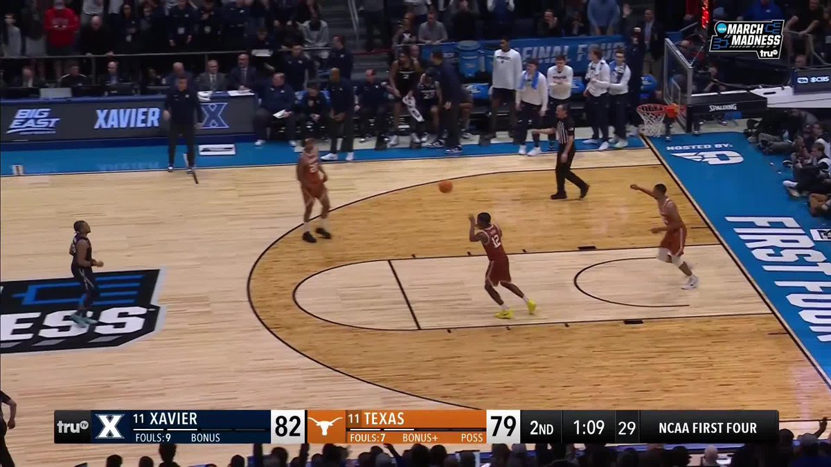 A surreal scene in UD Arena. Texas seemingly waved the white flag, and you can hear the anticipation grow as the ball makes its way down the court. It was as if nobody could believe Texas wasn’t fouling. No fouls anywhere, leading to a Freemantle dunk.