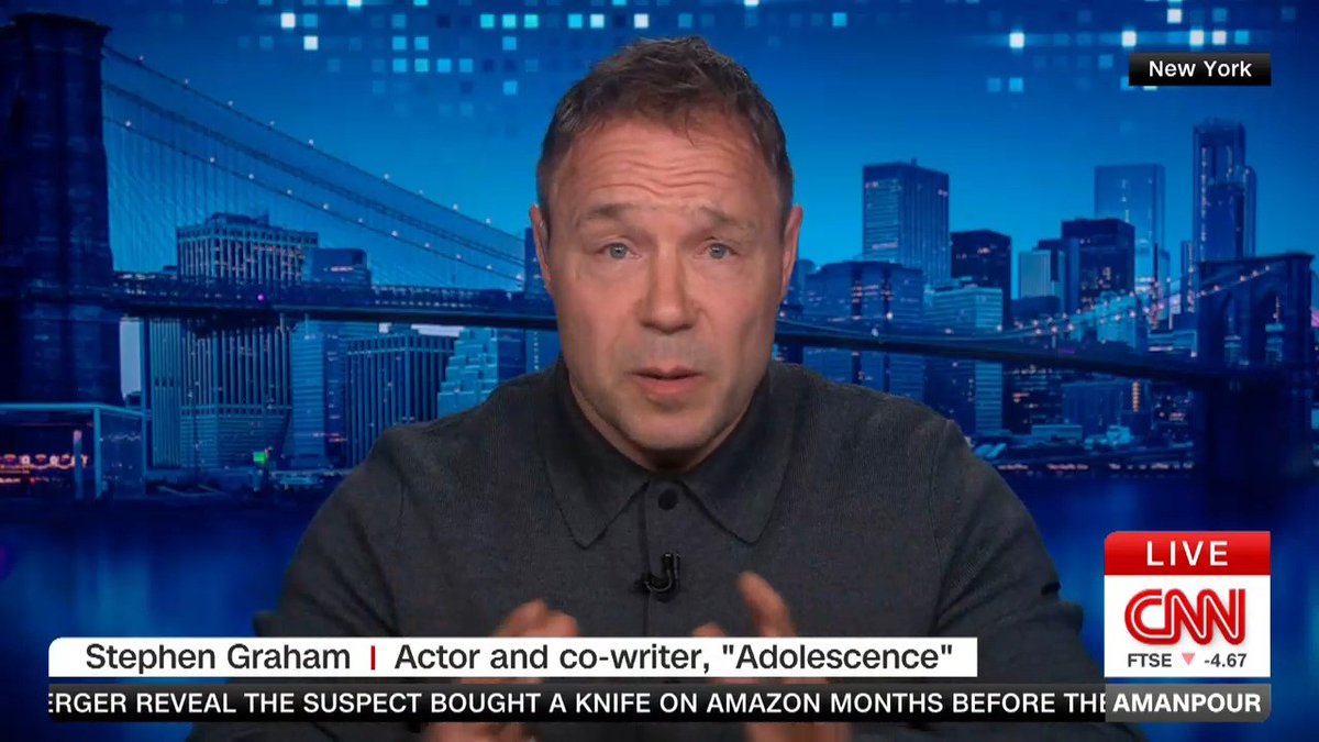 “We need to be very mindful about… what we’re allowing [young people] to see” online, says Adolescence co-writer and star Stephen Graham. “Let’s talk. Let’s open the bridges of communication with each other. That’s all we’re trying to do.”