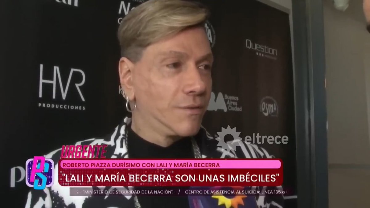 "Piazza": Por los comentarios de Roberto Piazza sobre Lali Espósito y Maria Becerra