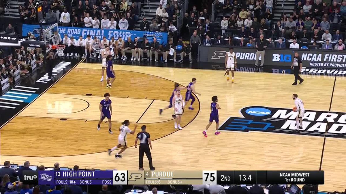 No. 4 Purdue is headed to the second round after beating High Point 🤝