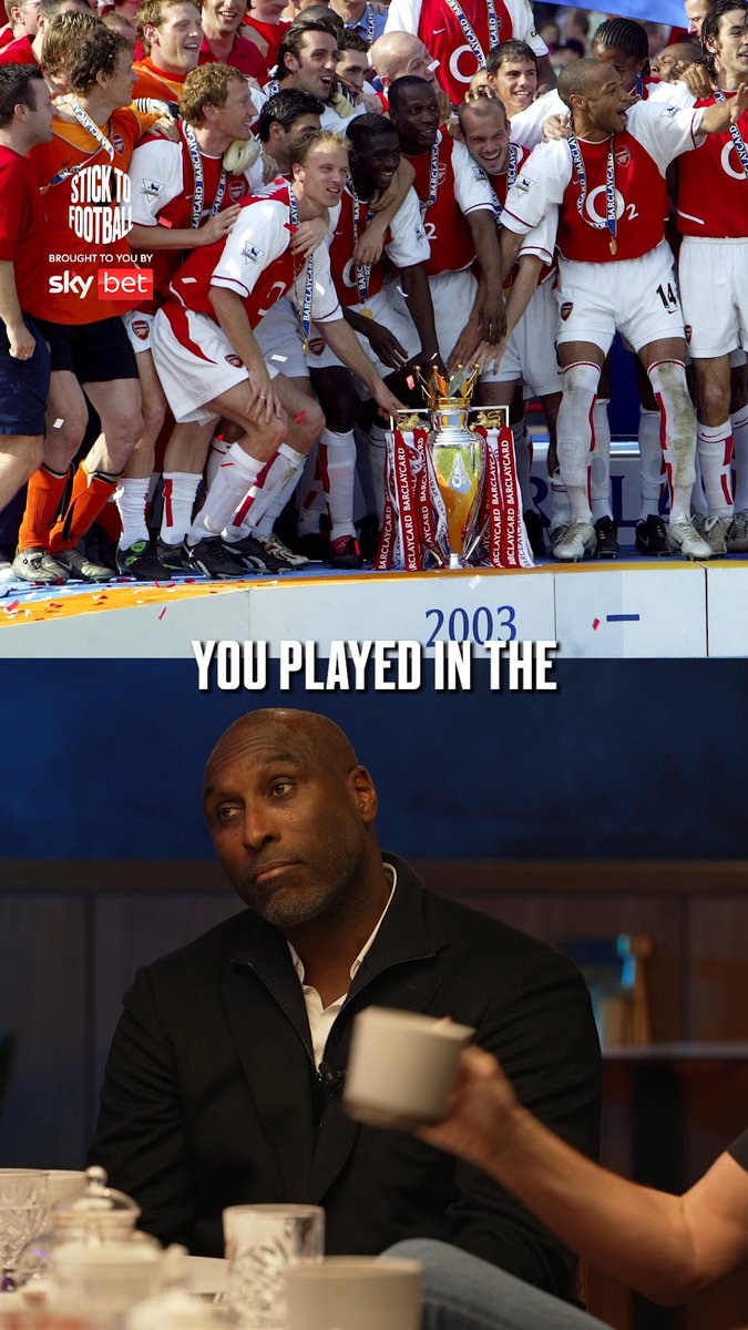 "It was an incredible achievement!" 👏 Sol Campbell on the team that made history, Arsenal’s invincibles! 🔥