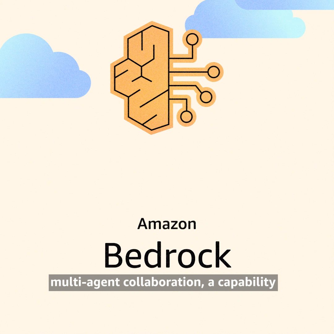 Give your AI agents the keys to complexity. 🔑💻🔓 With multi-agent collaboration, now in #AmazonBedrock, create networks of specialized AI agents that communicate &amp; coordinate through workflows seamlessly, unlocking solutions at every level. #AWS 👉