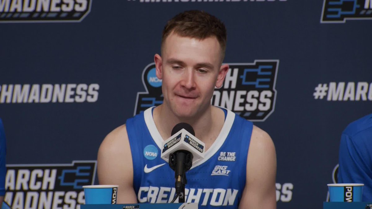 "It's an honor" ❤️ Creighton Men’s Basketball's Steven Ashworth says it's special being able to play in front of his son 🥹 #MarchMadness