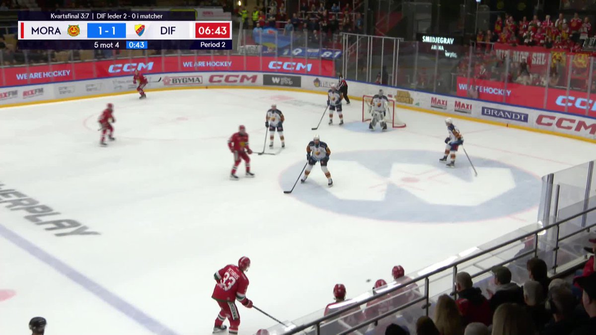 Kalle Kratz hittar returen – hemmalaget i 2–1 ledning inför den tredje perioden ⏳ Slutspelet pågår – streama på TV4 Play 📺