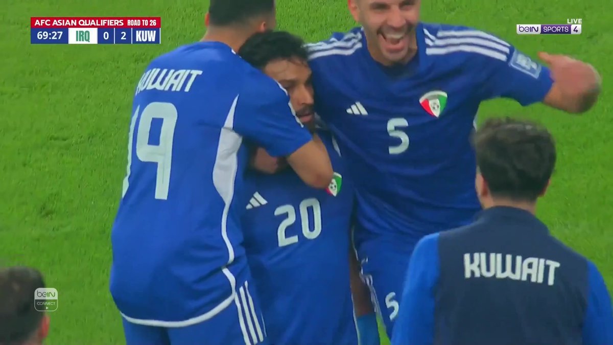 يوسف ناصر يشعل المواجهة ويضاعف النتيجة للكويت في لقاء مثير! 🔥⚽️🇰🇼 #تصفيات_كأس_العالم_2026 #العراق_الكويت #رمضان_مع_beIN