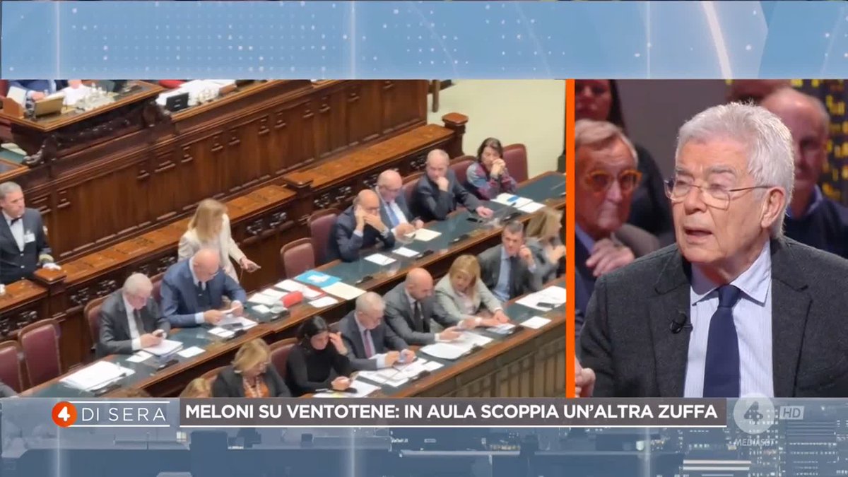 Claudio Martelli: "Giorgia Meloni è una nazionalista" #4disera in diretta su #Rete4 e in streaming su Mediaset Infinity