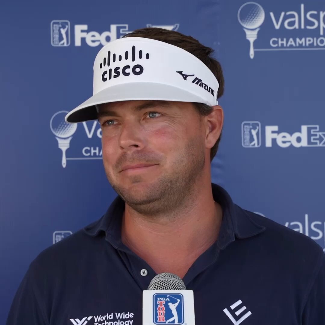 Last year, Keith Mitchell lead Valspar by two after 54 holes. He shot 77 on Sunday. After an opening round 67 today, he was asked how he processed that final round. His answer, was incredible....
