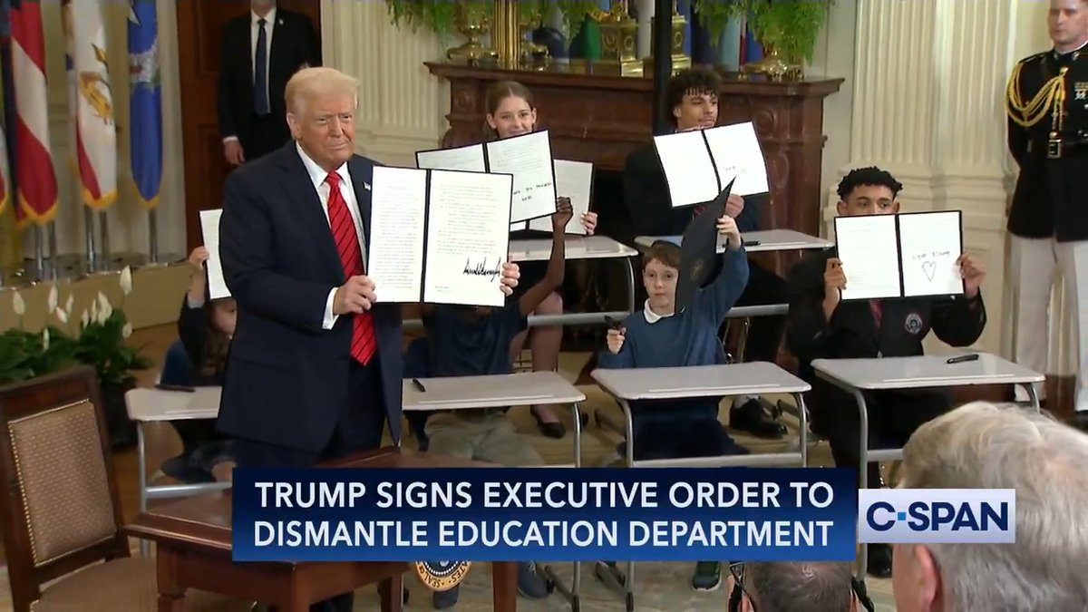 President Trump Signs Executive Order to Dismantle Department of Education