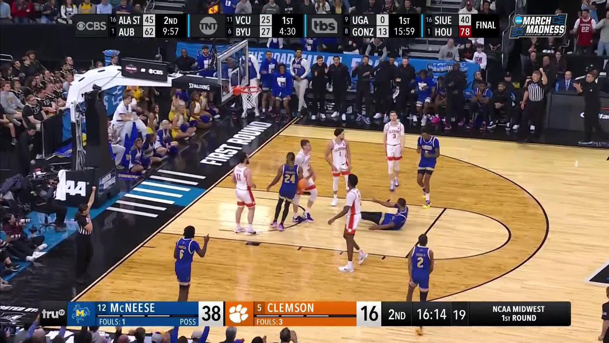 MCNEESE GOES UP 20 🤯 #MarchMadness McNeese Men’s Basketball