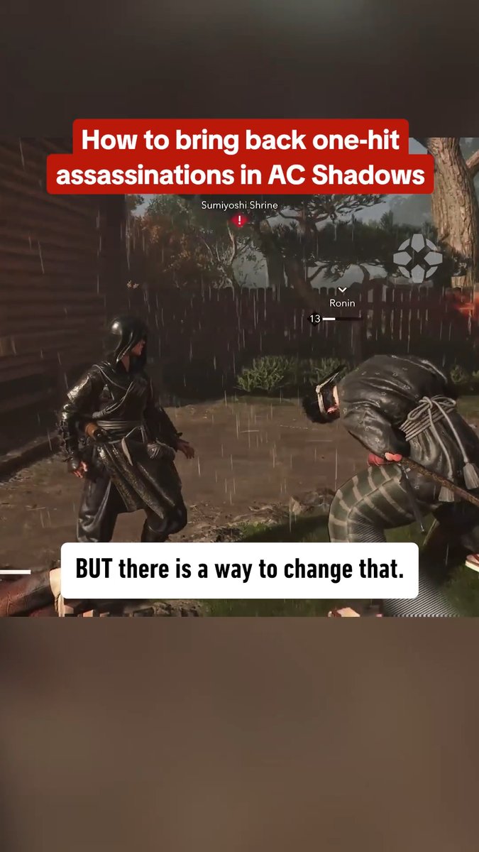 Assassin's Creed Shadows has an option that brings back classic Hidden Blade Assassinations - but it does make the game a lot easier:
