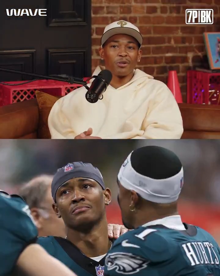 "If I ain't got nothing in this city, I know I got him." The QB-WR bond that Jalen Hurts &amp; DeVonta Smith have is unmatched ✊
