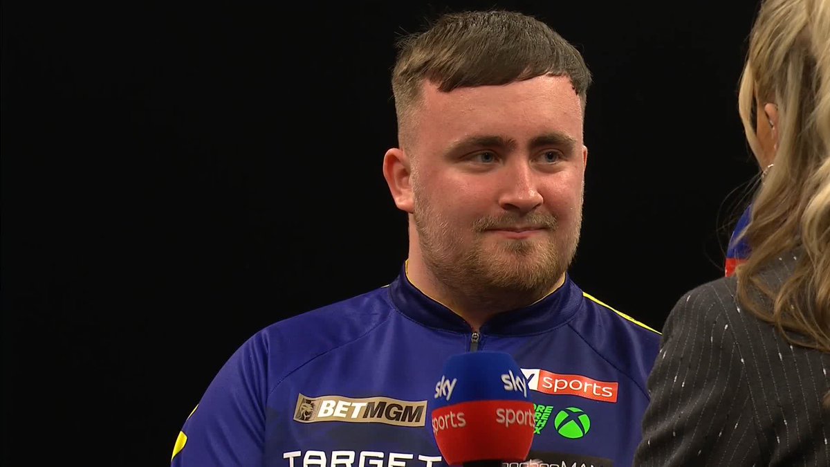 "I've not picked my darts up since last Thursday" 🤯 Luke Littler admits he hadn't played for a week before hitting a nine-darter against MVG in the Cardiff final 💥