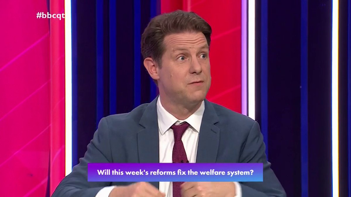 “Right now the government’s plans amount to penny pinching, I don’t think this is welfare reform” Columnist Fraser Nelson believes the current benefits system is “a disaster” that is “trapping people in poverty” #bbcqt