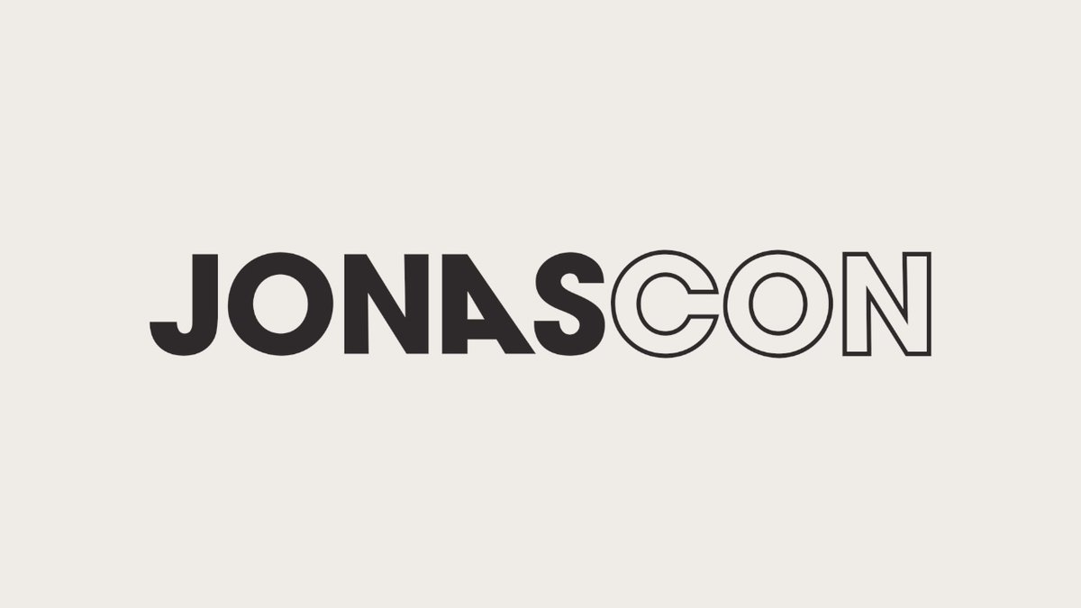 WELCOME TO JONASCON - celebrating 20 years and it’s all because of YOU. See you Sunday ❤️