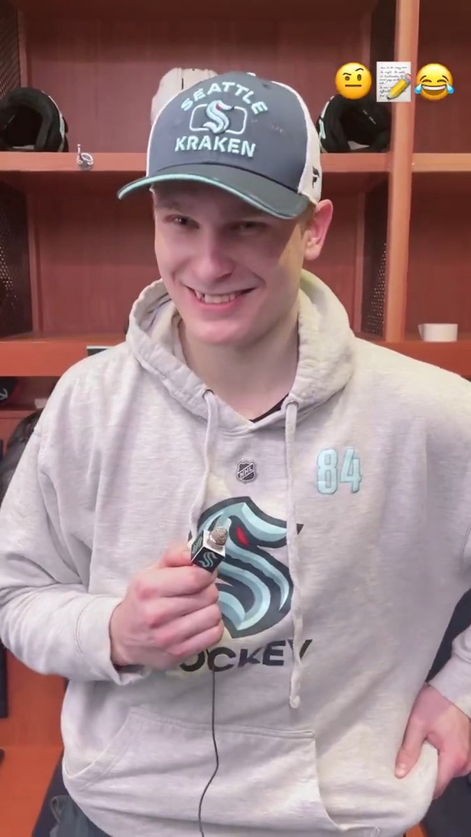 broke the ice with kaapo kakko, and some of his answers got a little messi ⚽️