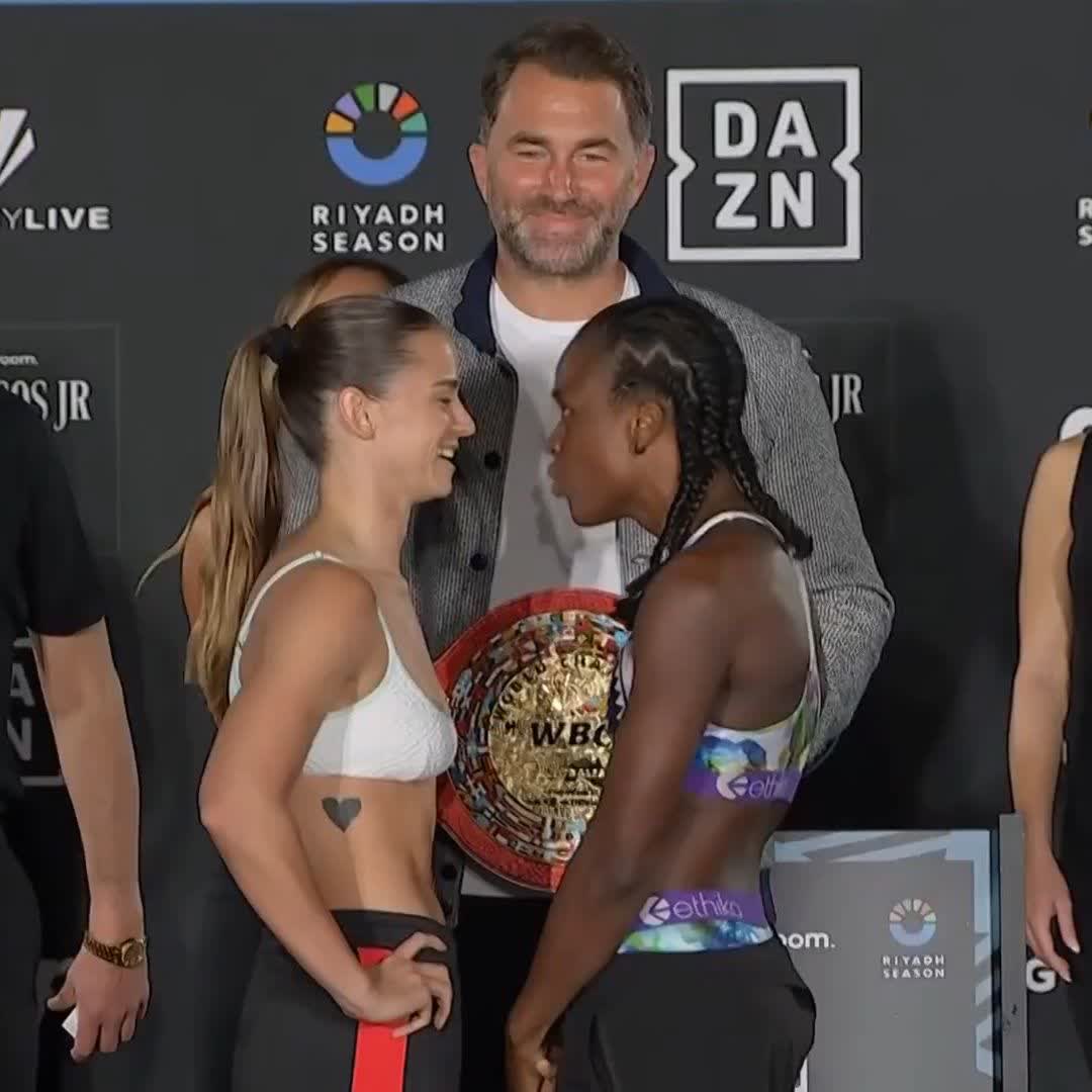 INSANE FINAL FACE-OFF 👀 Skye Nicolson vs Tiara Brown 🔰 WBC World Featherweight Title #NicolsonBrown | DAZN Boxing | #KambososWyllie