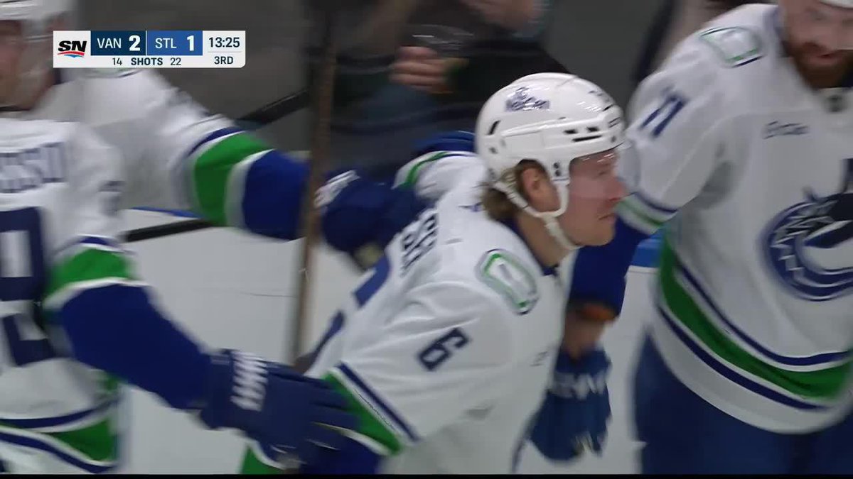 Boeser from atop the circles for his 200th career NHL goal! #Canucks