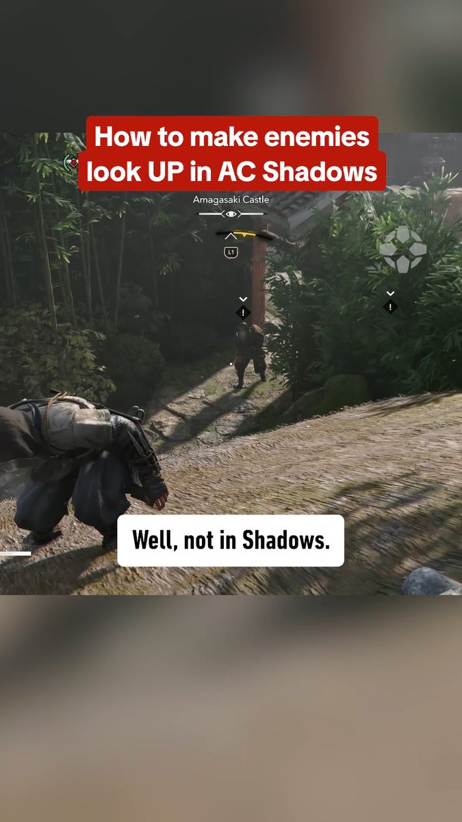 Want to challenge your stealth skills in Assassin's Creed Shadows? With stealth difficulty set to Expert, enemies can spot you on rooftops too!