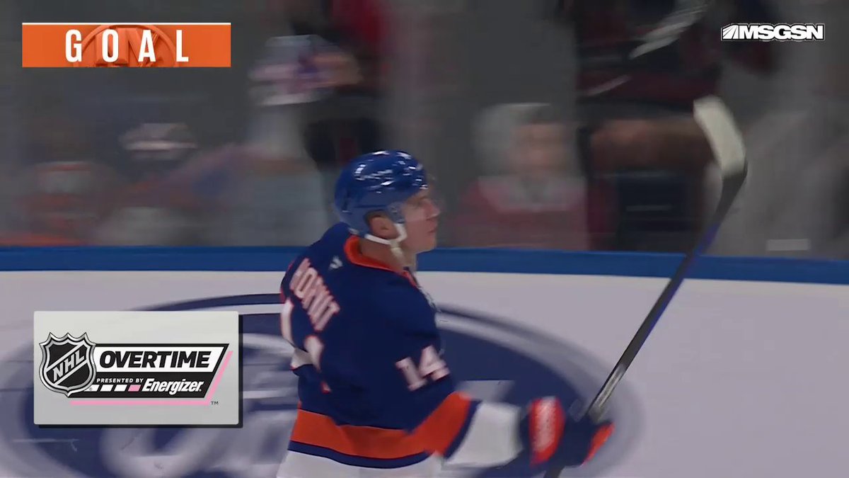 ISLES WIN‼️ Bo Horvat is the hero in Energizer overtime for the New York Islanders!