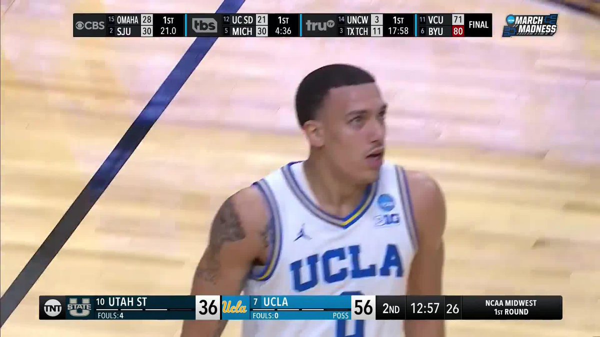 UCLA running it up in the second half 😤 #MarchMadness UCLA Men’s Basketball