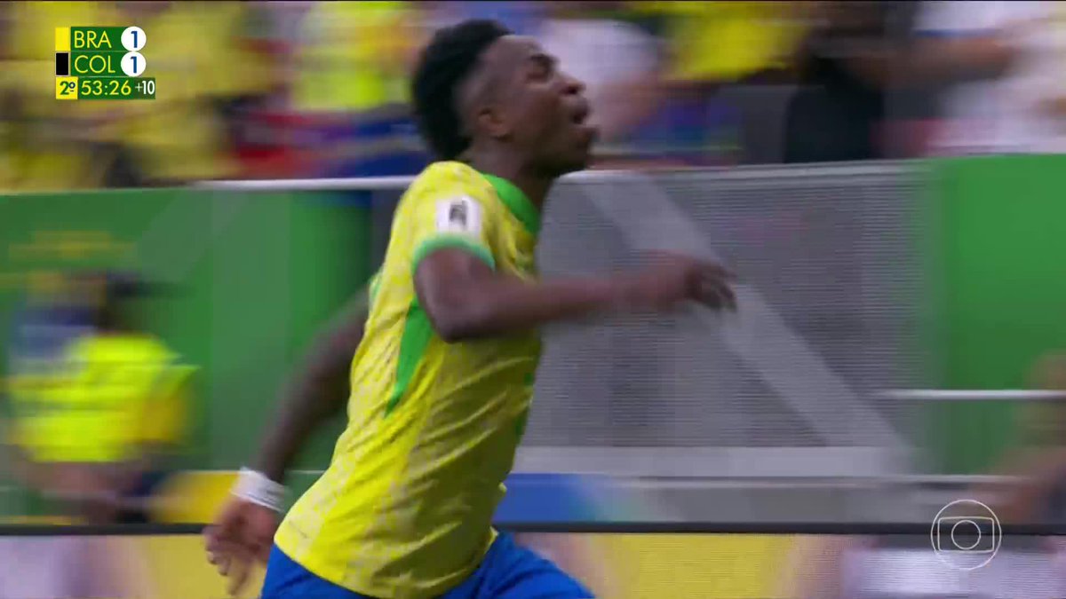 🇧🇷🇧🇷🇧🇷 VINI JR. MARCA PARA O BRASIL CONTRA A COLÔMBIA!