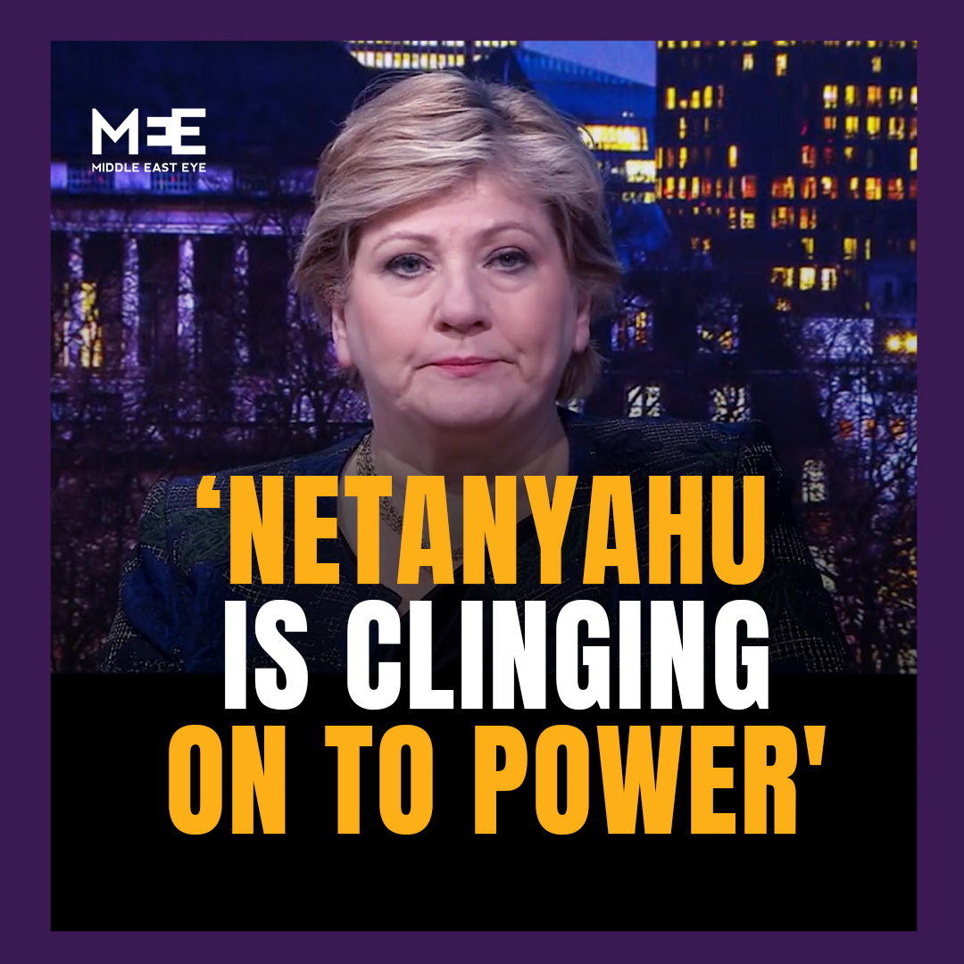 “Netanyahu is clinging on to power by his fingernails.” During an interview with Sky News, chair of the UK Parliament’s Foreign Affairs Select Committee, Emily Thornberry, criticised Israel for ending the ceasefire and refusing to move on to phase two of the agreement