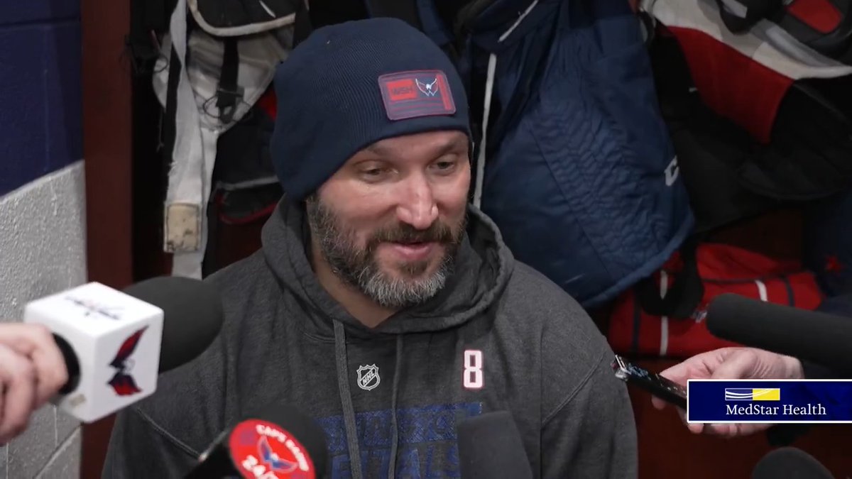 “Last year, it took us 82 games to clinch … We’ll take it and move on.” Alex Ovechkin on Washington becoming the first team to secure its postseason berth. #CapsFlyers
