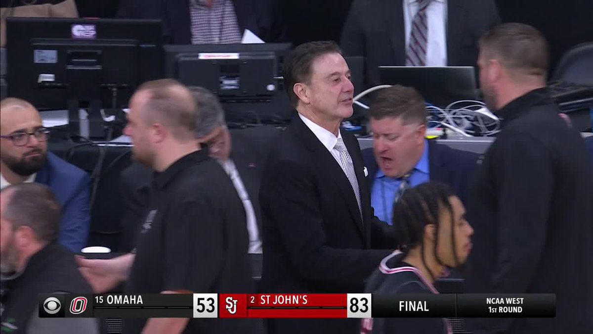 Rick Pitino gets his 1st tournament win with St. John's in dominating fashion 🔥 First St. John's March Madness win in 25 years 🤯