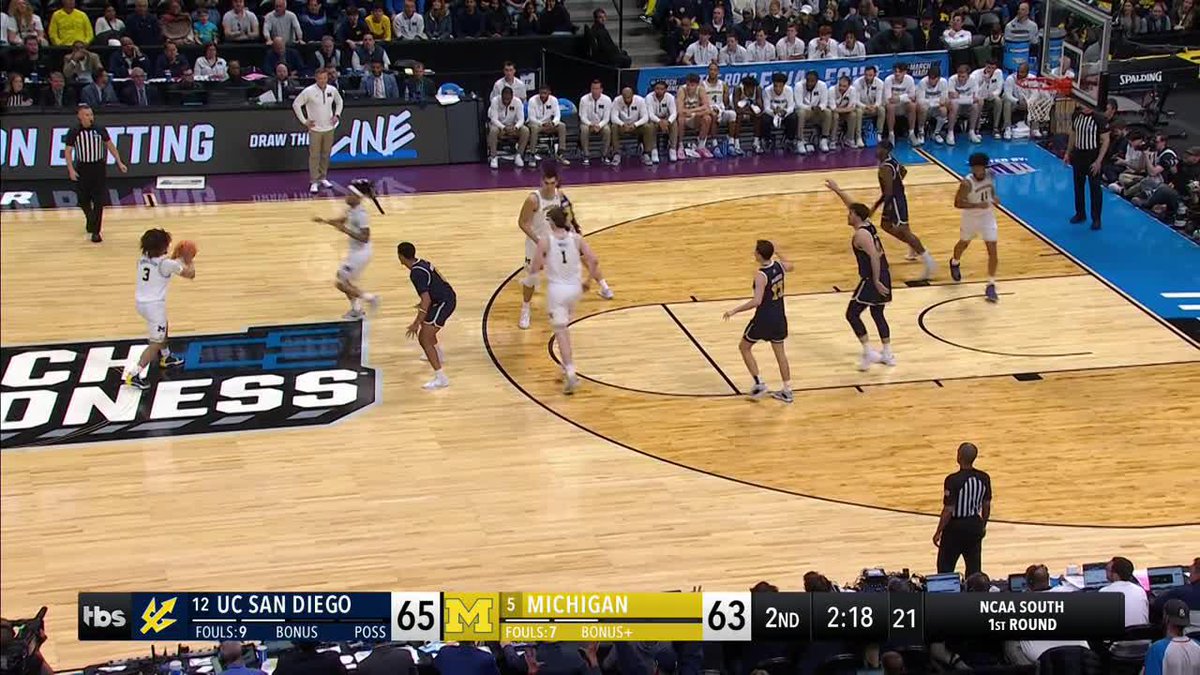 UC San Diego takes their FIRST LEAD of the game over Michigan 🤯👀 LOCK IN.