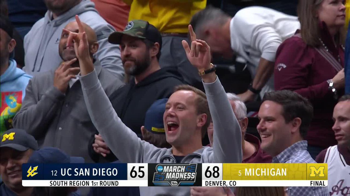 MICHIGAN SURVIVES THE FINAL UCSD SHOT 😱 #MarchMadness