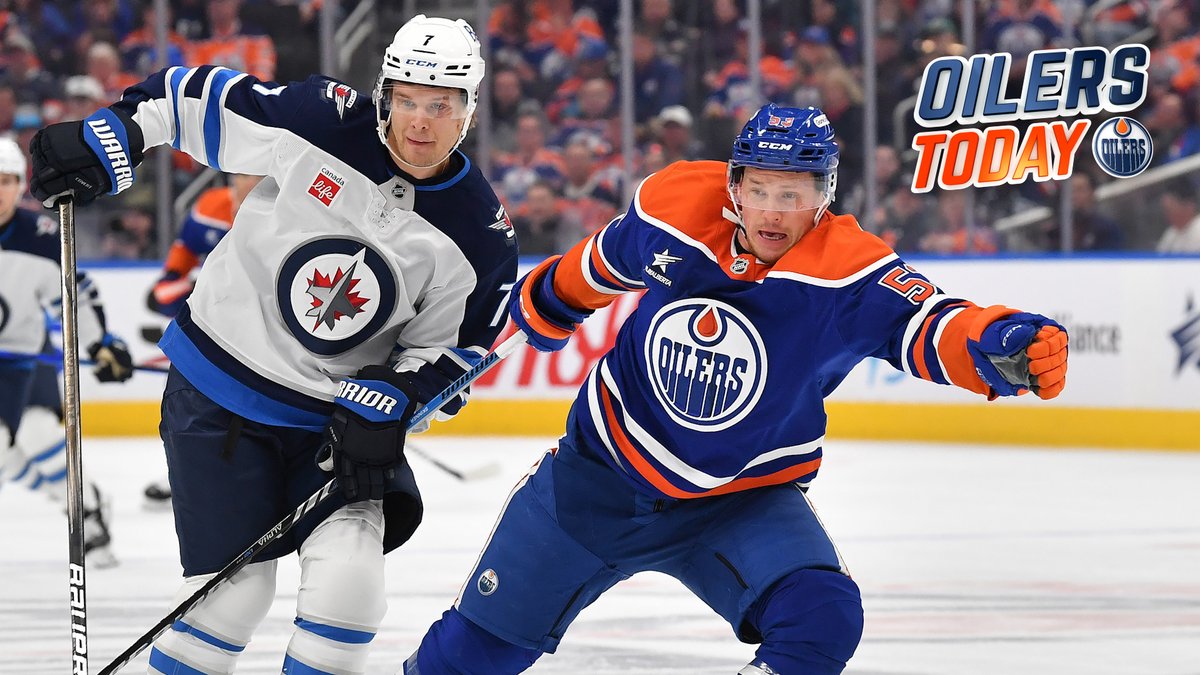 The #Oilers dug deep to earn an important point in the Pacific Division standings with a 4-3 OT defeat to the Jets, fighting through Draisaitl's absence &amp; McDavid's departure. Tony Brar 🚀 has your summary.