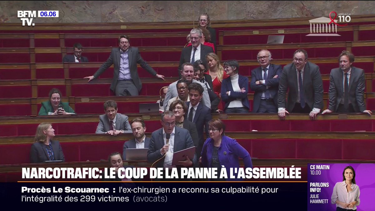 💬 "Votants: 0" ➡ Panne à l'Assemblée nationale lors d'un vote sur les messageries cryptées dans le cadre de l'examen du projet de loi contre le narcotrafic