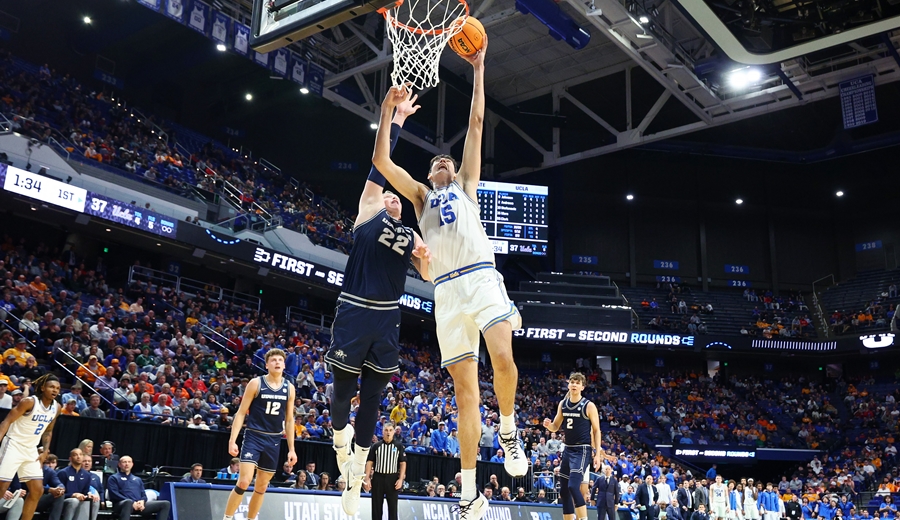 🌟 El estreno de Aday Mara en el March Madness 🔹10 puntos 🔹6 rebotes 🔹5 tapones 🔹2 asistencias Victoria de UCLA frente a Utah State Aggies por 72 a 47