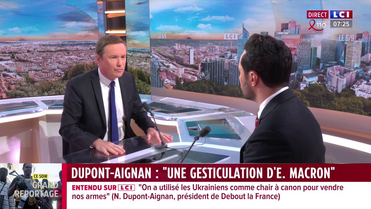 🗣️ "L'Ukraine va perdre la guerre, tout le monde le sait, c'est fini, l'Europe fait semblant de s'organiser" : Nicolas Dupont-Aignan