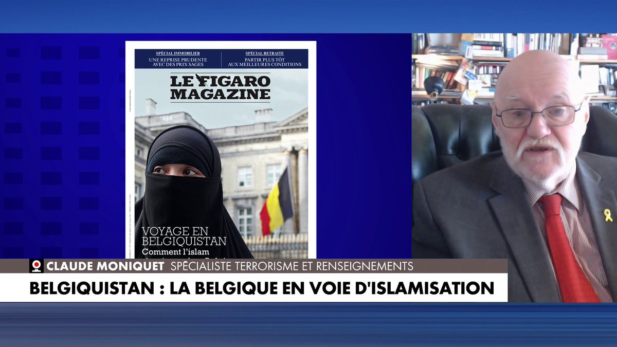 Claude Moniquet, spécialiste terrorisme et renseignements, sur l'islamisation de la Belgique : «La Belgique, c'est un peu ce que sera la France demain : un pays sans laïcité», dans #LaMatinale