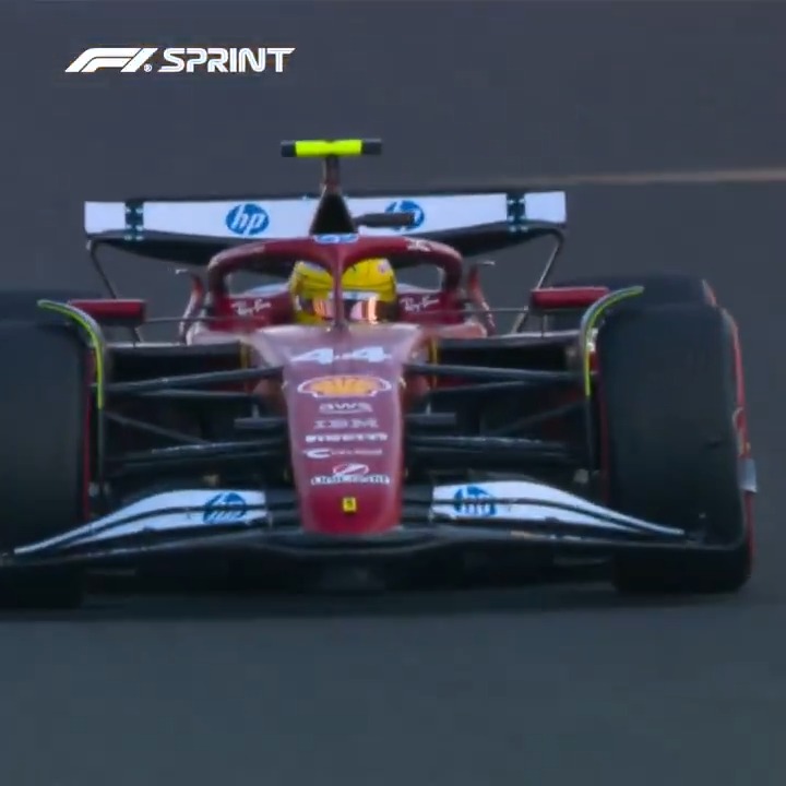 The moment Lewis Hamilton took #F1Sprint pole for Scuderia Ferrari HP #F1 #ChineseGP