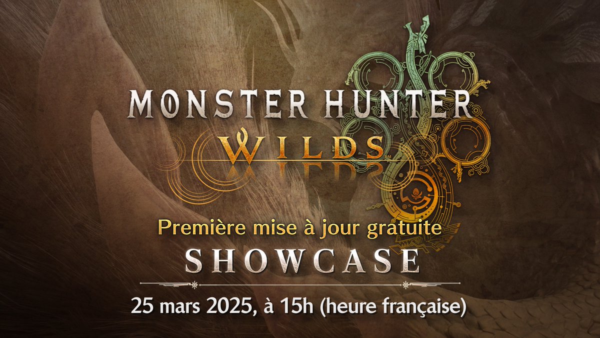 Rejoignez-nous le 25 mars à 15h pour un nouveau Monster Hunter Wilds Showcase, avec le producteur Ryozo Tsujimoto ! Il sera l'occasion de détailler la Grande mise à jour 1 prévue début avril qui incluera le Mizutsune ainsi que d'autres nouveautés. À regarder ici :