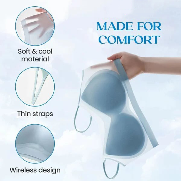 ❄️ Ice silk softness! This ultra-thin comfort bra keeps you fresh &amp; supported all day. 🛒Get yours👉