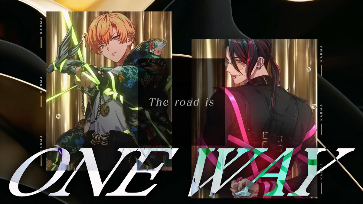 ◤BoU Round2 "𝐊𝐀𝐑𝐌𝐀" ⠀ #AMPRULE 新曲MV公開⠀◢ 『ONE WAY』 ⏬公式メインチャンネルで今すぐCHECK👑 燕 東夏(CV #井上麻里奈 ) 白 忠成(CV #置鮎龍太郎 ) #パラライ #AMPRULE新曲MV解禁