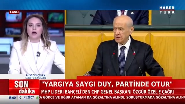 #SONDAKİKA - MHP Genel Başkanı Devlet Bahçeli'den CHP Genel Başkanı Özgür Özel'e çağrı: "Yargıya saygı duy, partinde otur."