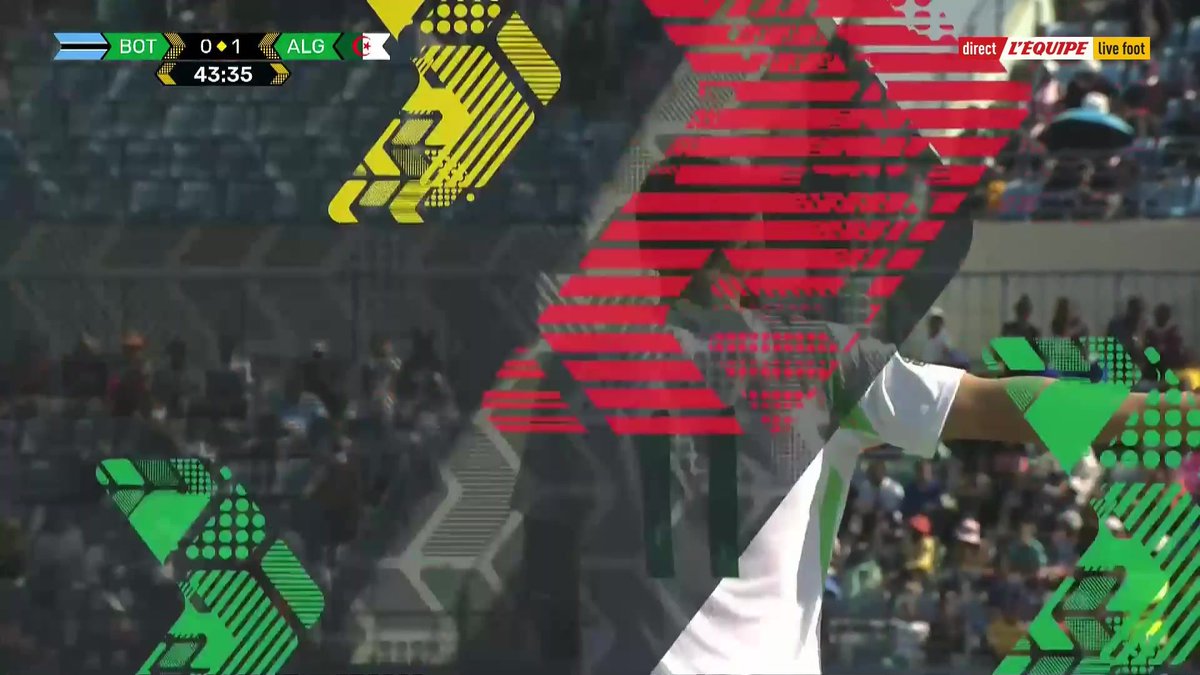 Le but d’Amine Gouiri pour donner l’avantage à l’Algérie 🇩🇿 face au Botswana 🇧🇼. ⚽️ 🎥 L'Équipe