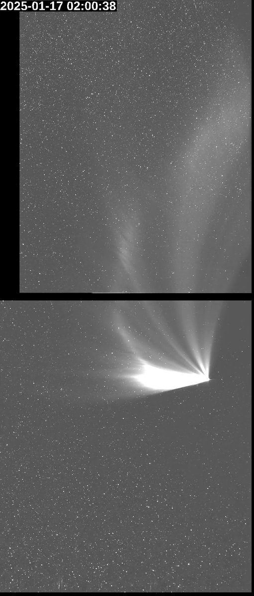 ESA/NASA’s Solar Orbiter caught an incredible view of a comet! ☄️ Newly processed data from this January shows comet C/2024 G3 (ATLAS) in full glory as it flew by the Sun. ESA Science ESA's Solar Orbiter U.S. Naval Research Laboratory (NRL)
