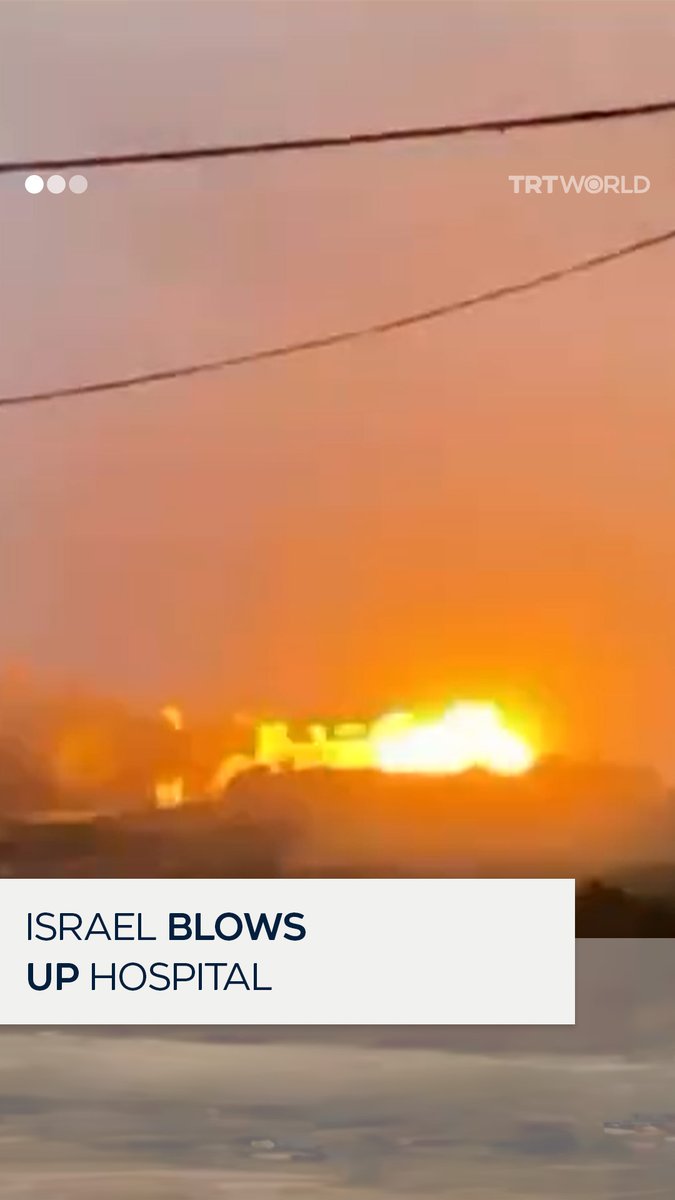 Israeli occupation forces blow up the Turkish Friendship Hospital located in the Netzarim corridor, in central Gaza