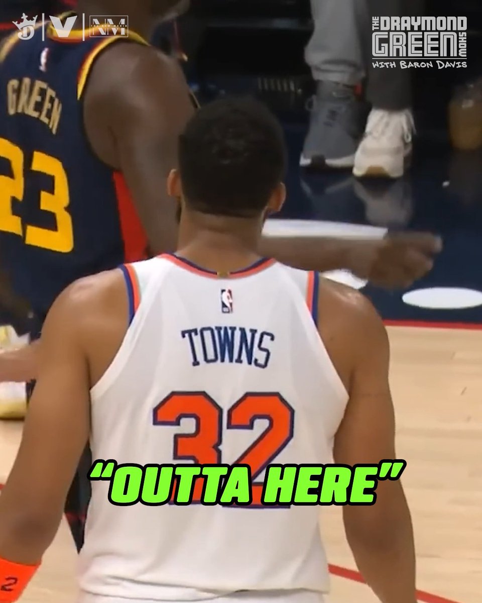 Draymond Green reveals the words he and KAT exchanged on the court Draymond: “You’re soft.” KAT: “Man, you’re a hoe” Draymond: “Ahhh” KAT: “Hoe, hoe, hoe. HOE” (🎥 Draymond Green )