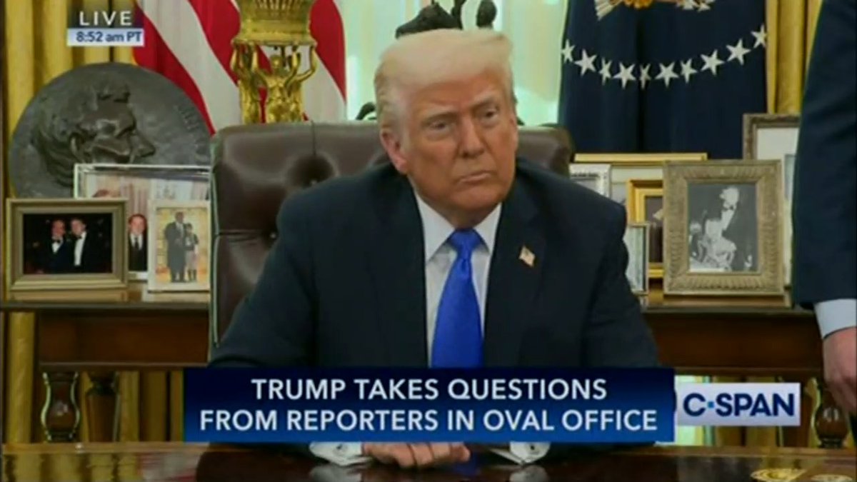 Q: Do you think you can deport people without answering to a court? Trump: That's what the law says (The law says that people require due process and the right to a fair trial)